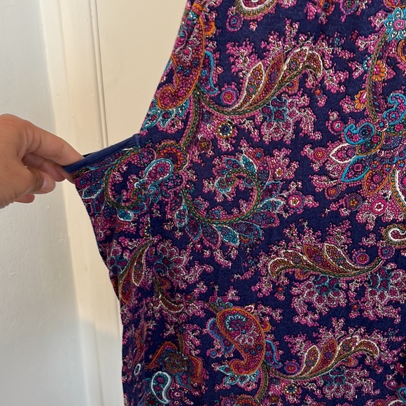 Aqua paisley dress - Picture 4 of 10